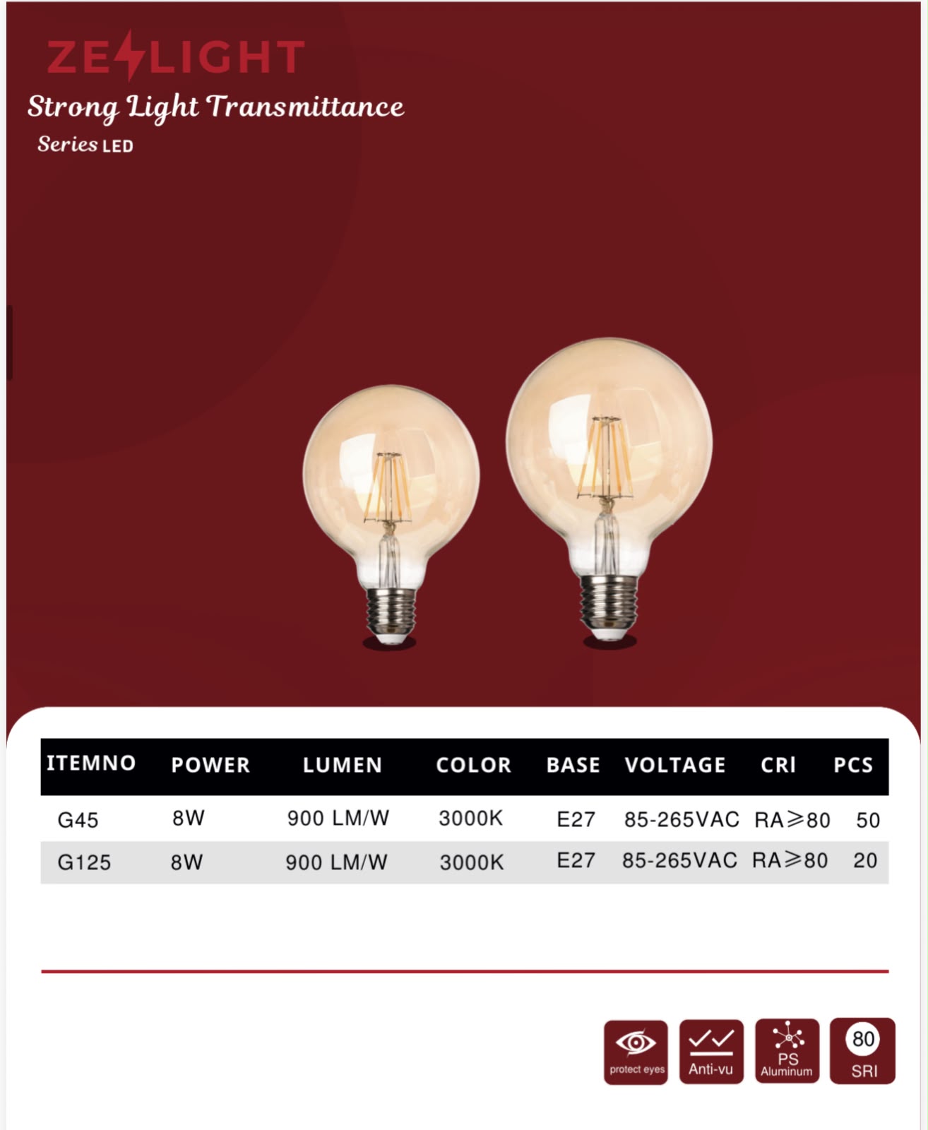 لمبة ليد فلمنت FG125-FG95